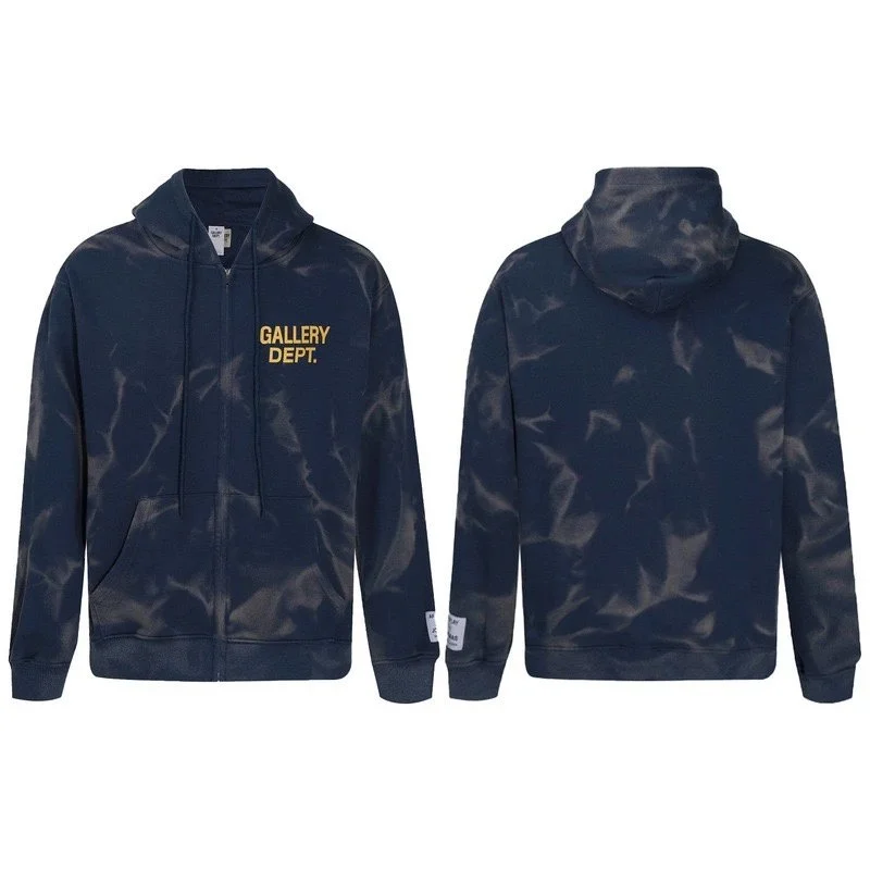 Distressed brain print casual loose hooded sweatshirt for men and women