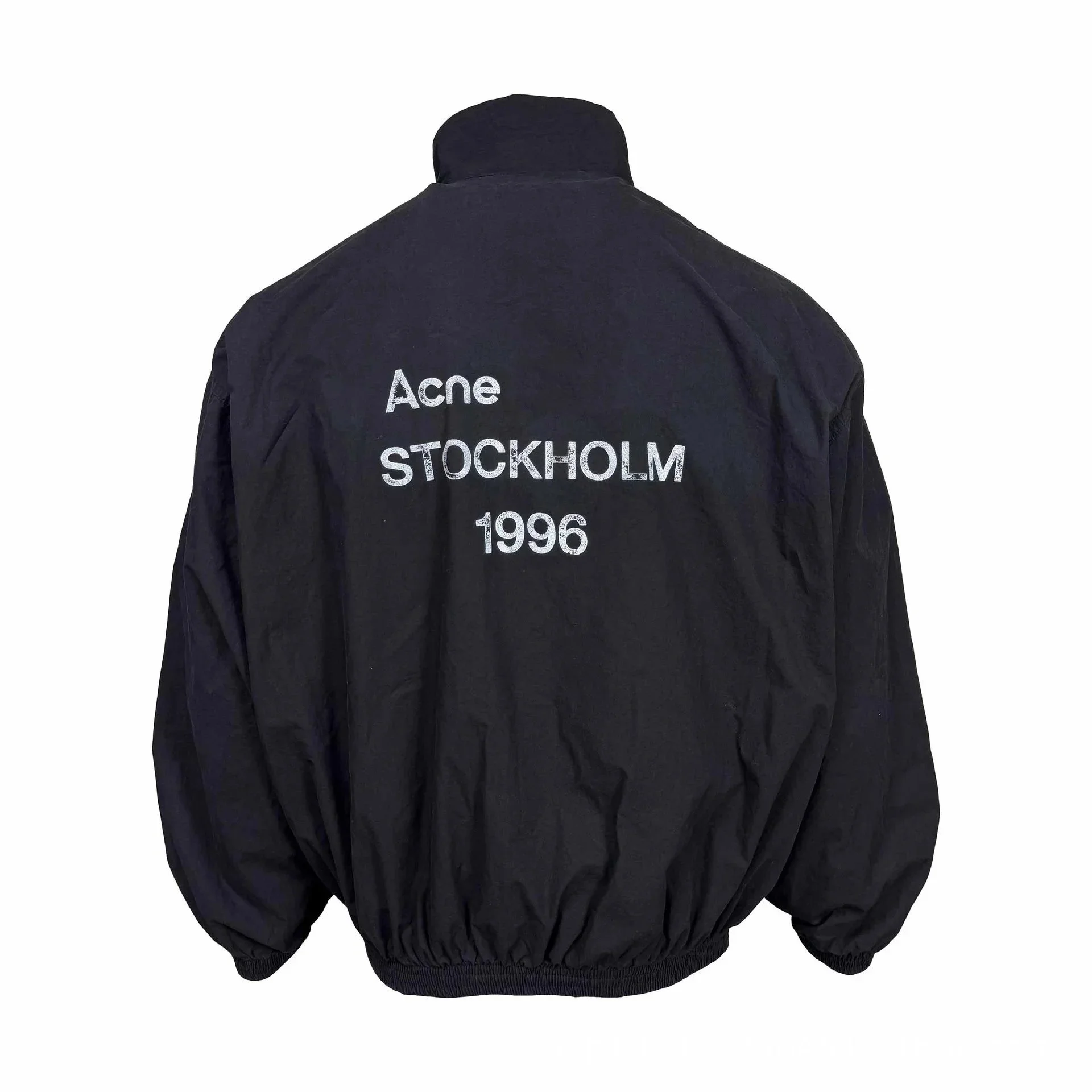 Washed Distressed Coach Jacket Unisex Jacket