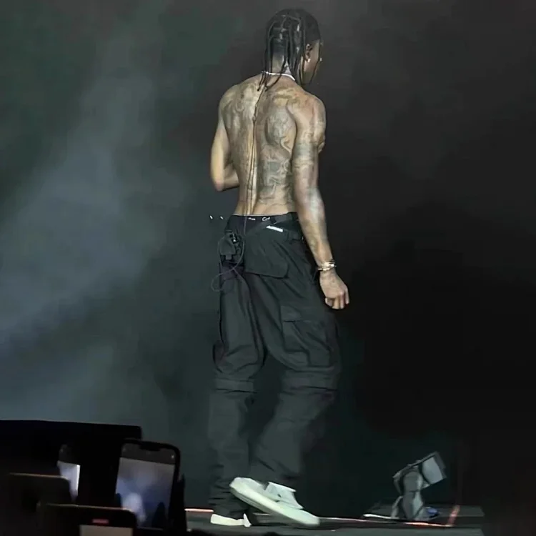 Paris style Travis Scott music festival style cotton multi-pocket overalls(pic4) Paris style Travis Scott music festival style cotton multi-pocket overalls