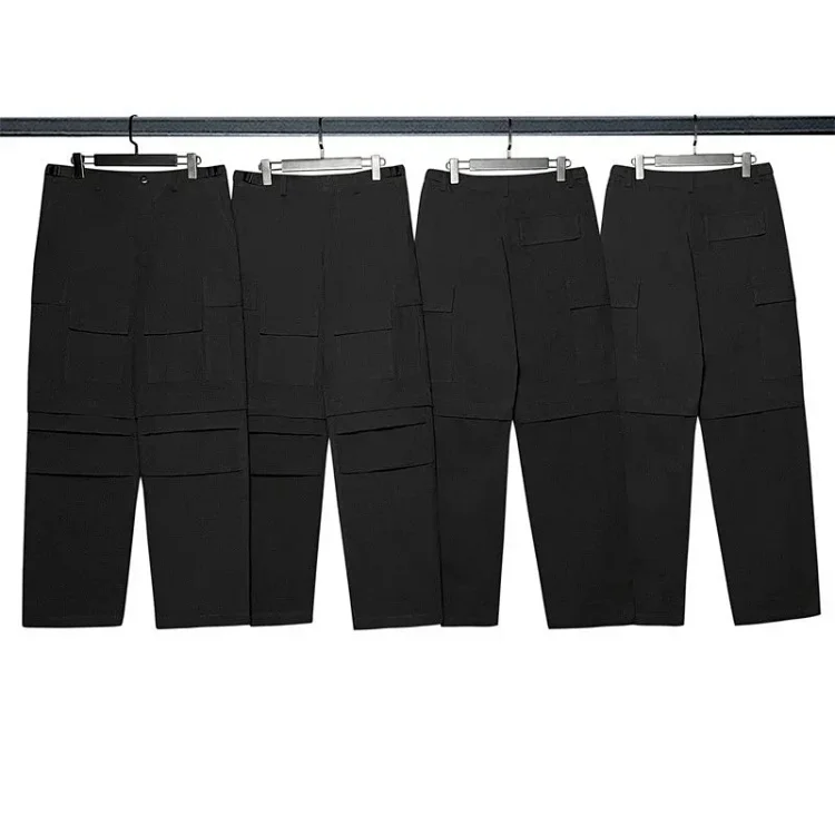Paris style Travis Scott music festival style cotton multi-pocket overalls(pic5) Paris style Travis Scott music festival style cotton multi-pocket overalls