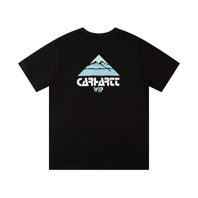 Kaha letter short-sleeved T-shirt for men and women