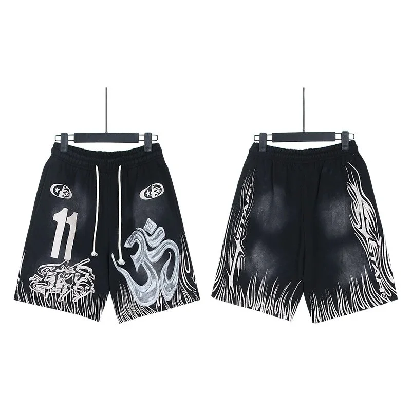 Printed casual loose couple short-sleeved shorts set product image