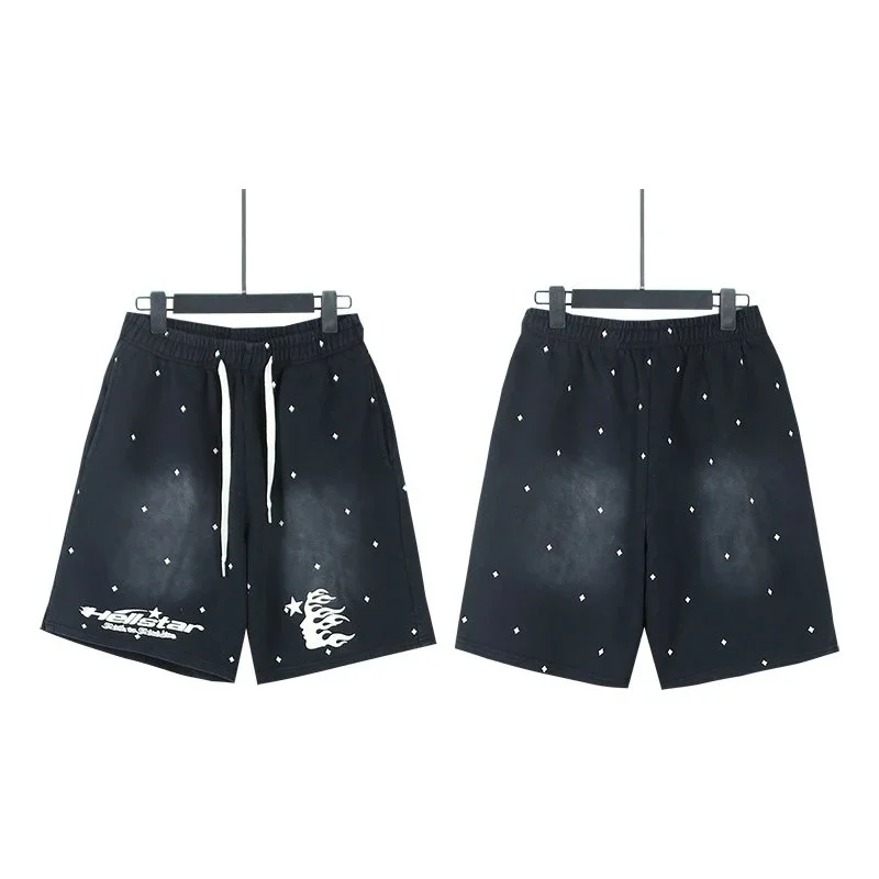 Printed casual loose couple short-sleeved shorts set