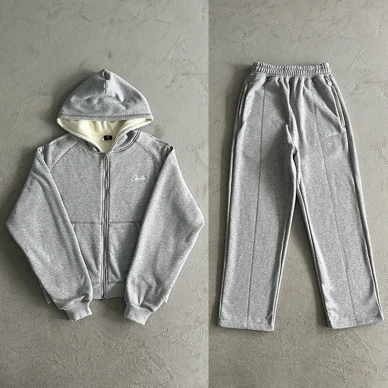 Hip-hop street dance embroidered letters knitted sweatpants men's sportswear