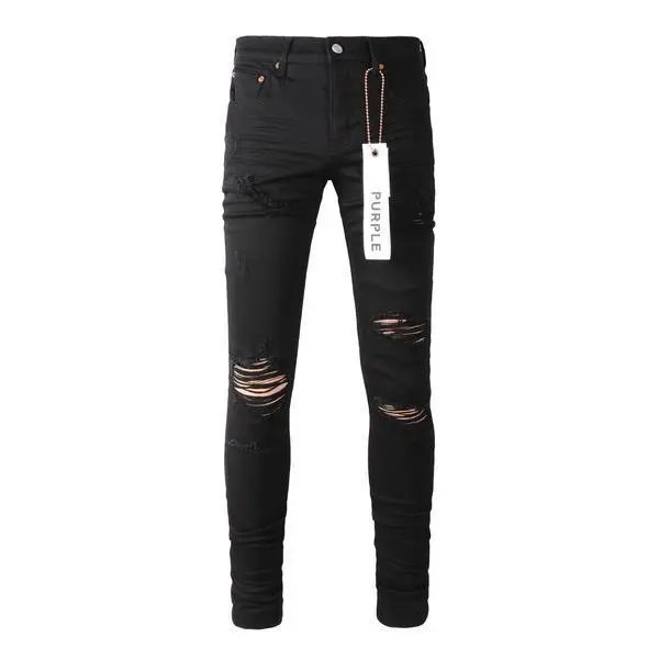 Purple Brand Jeans Distressed slim-fit — PD-K35 High-Quality with Label
