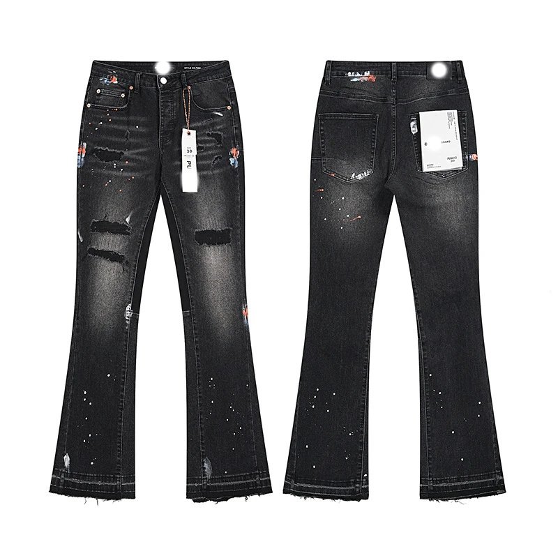 Purple Brand Jeans Distressed slim-fit — PD-K 807 Buckle Label