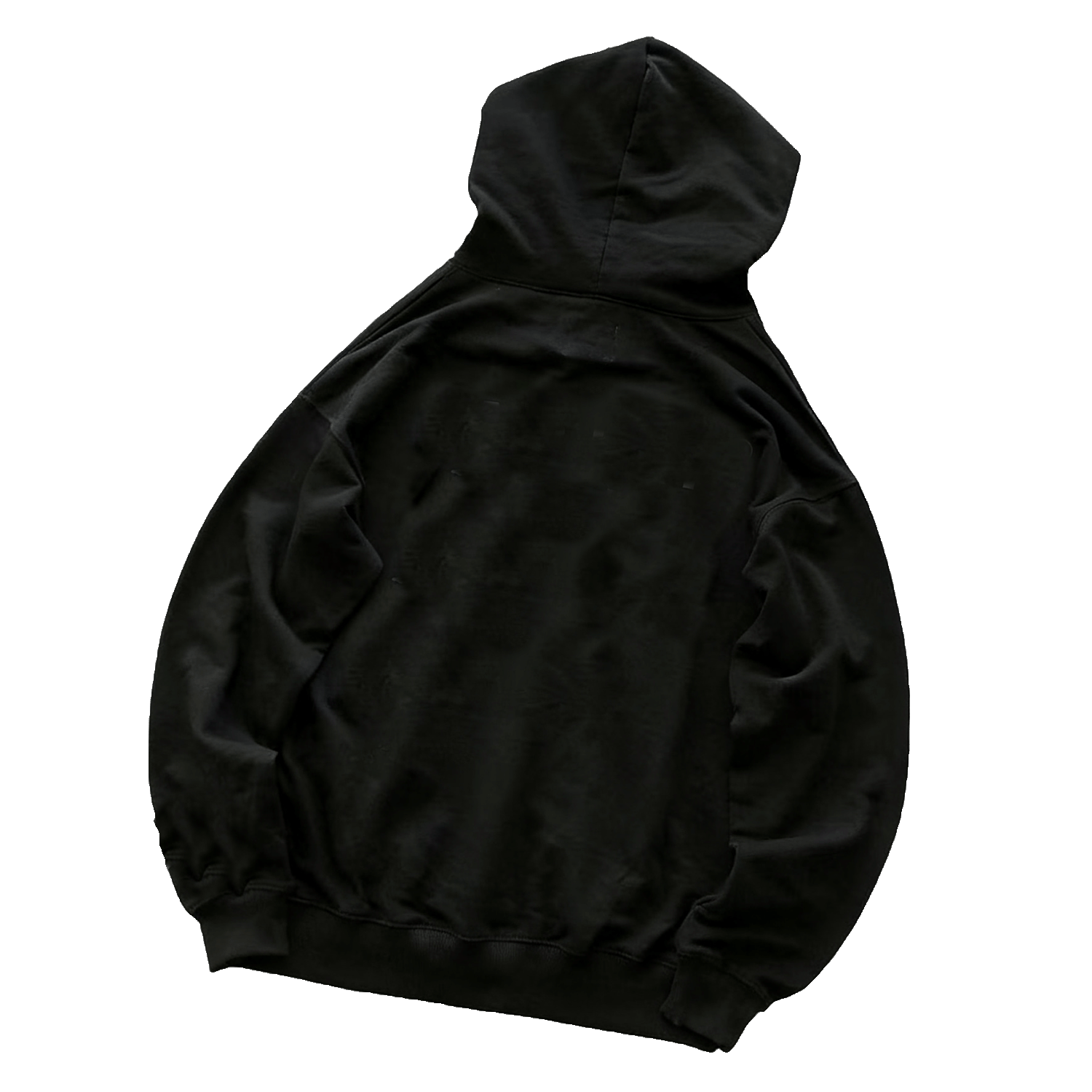 Left-bonded point-collar zip-up hooded jacket set with contrasting pointed hem stripes and straight cuffs, two-tone, 55042667