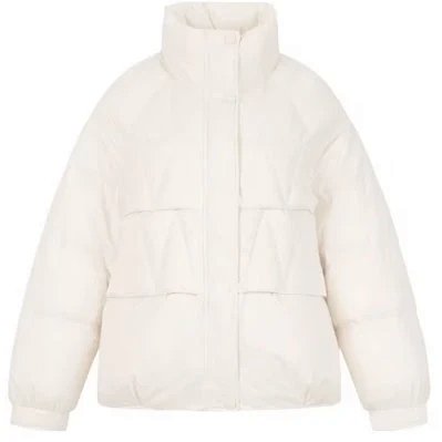 左印白司徒下正八兜内红黑色连帽拉锁羽绒服11110749