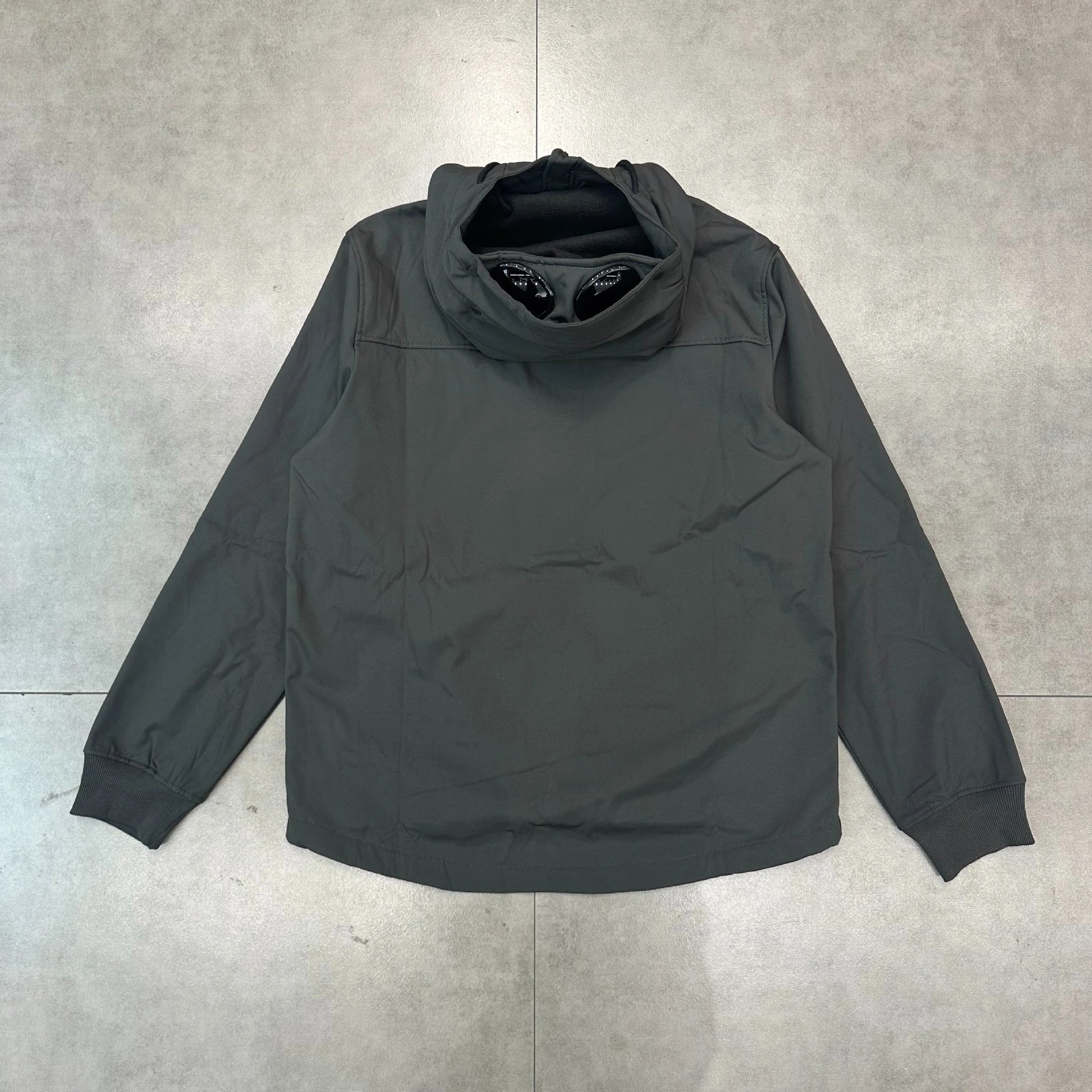 C.P. Company Goggle Hooded Jacket Olive Black Gray Technical Outerwear