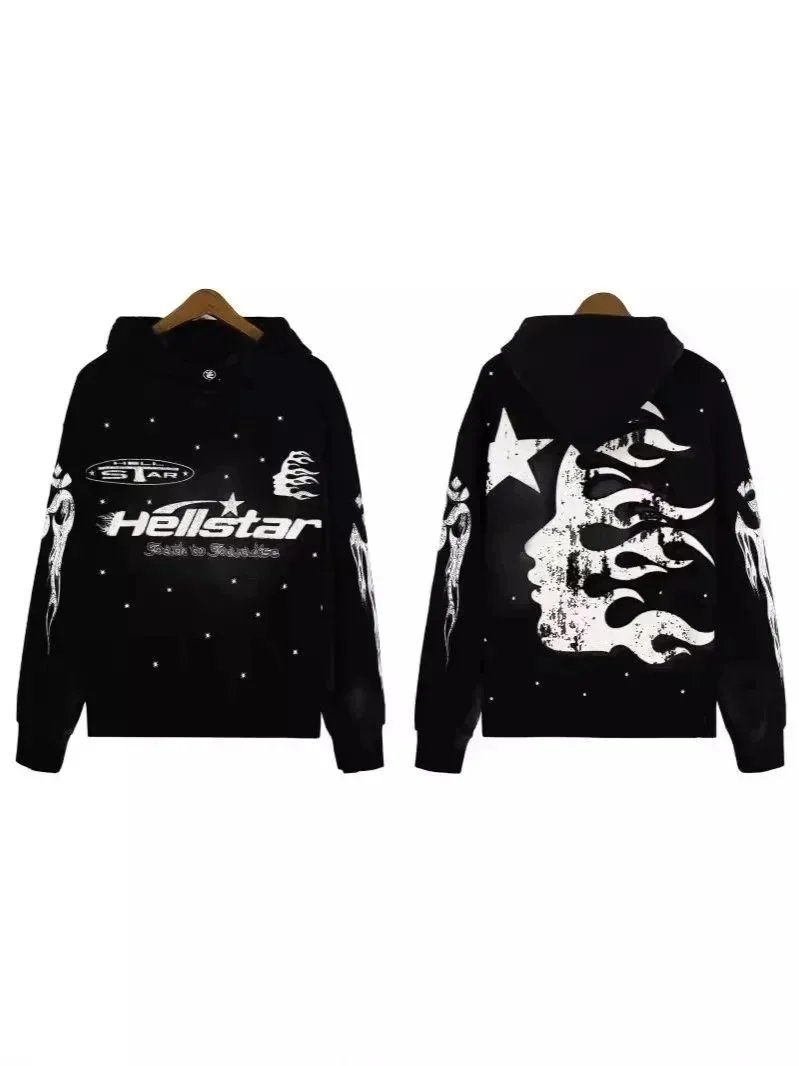 Hellstar Graphic Print Hoodie Assorted Colors Streetwear