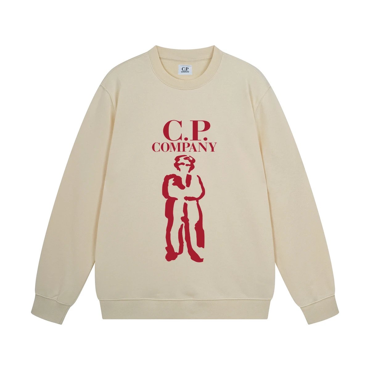 C.P. Company Crewneck Sweatshirt Black White Beige Gray Navy Graphic Print