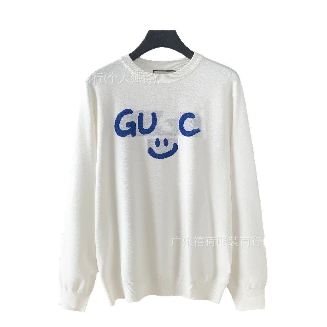 Gucci GG Monogram Black V-Neck Knit Cardigan