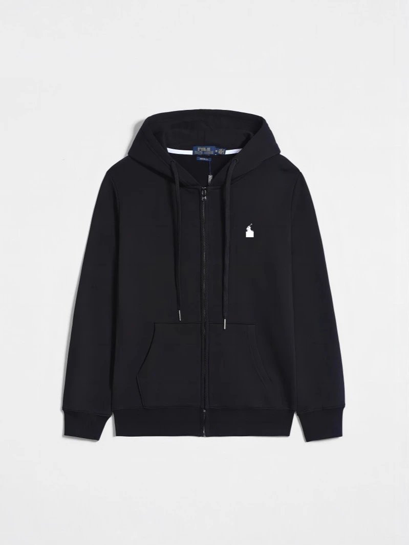 Polo Ralph Lauren White Zip-Up Hoodie