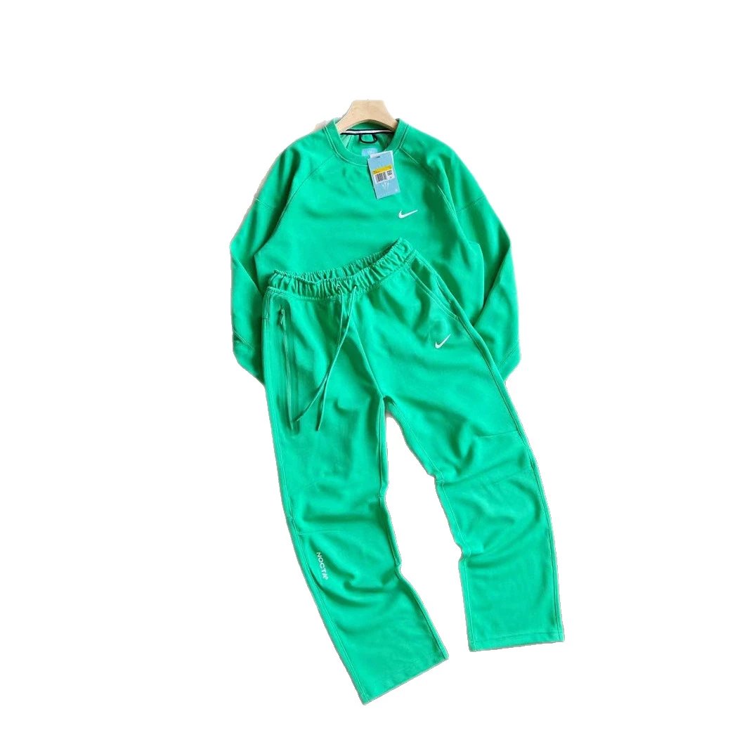 Nike Sportswear Essential Gray Blue Yellow Green Black Sweatpants and Crewneck Sweatshirts