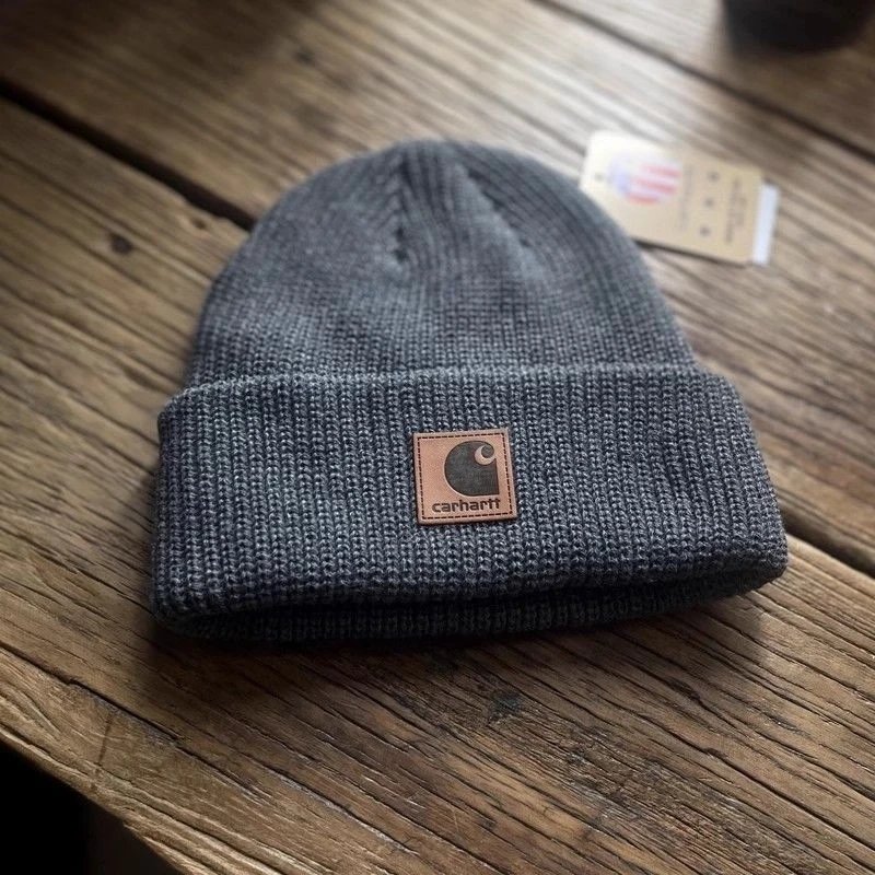 Carhartt Acrylic Knit Beige Brown Black Navy Yellow Cuffed Beanie