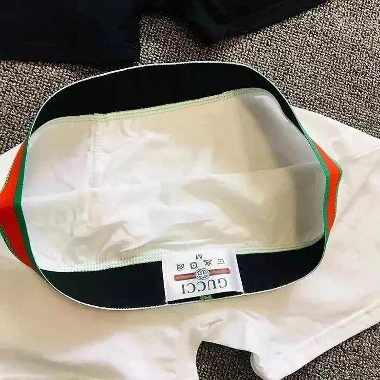 Gucci Bee Embroidered Red Green Trim White Gray Navy Green Boxer Briefs