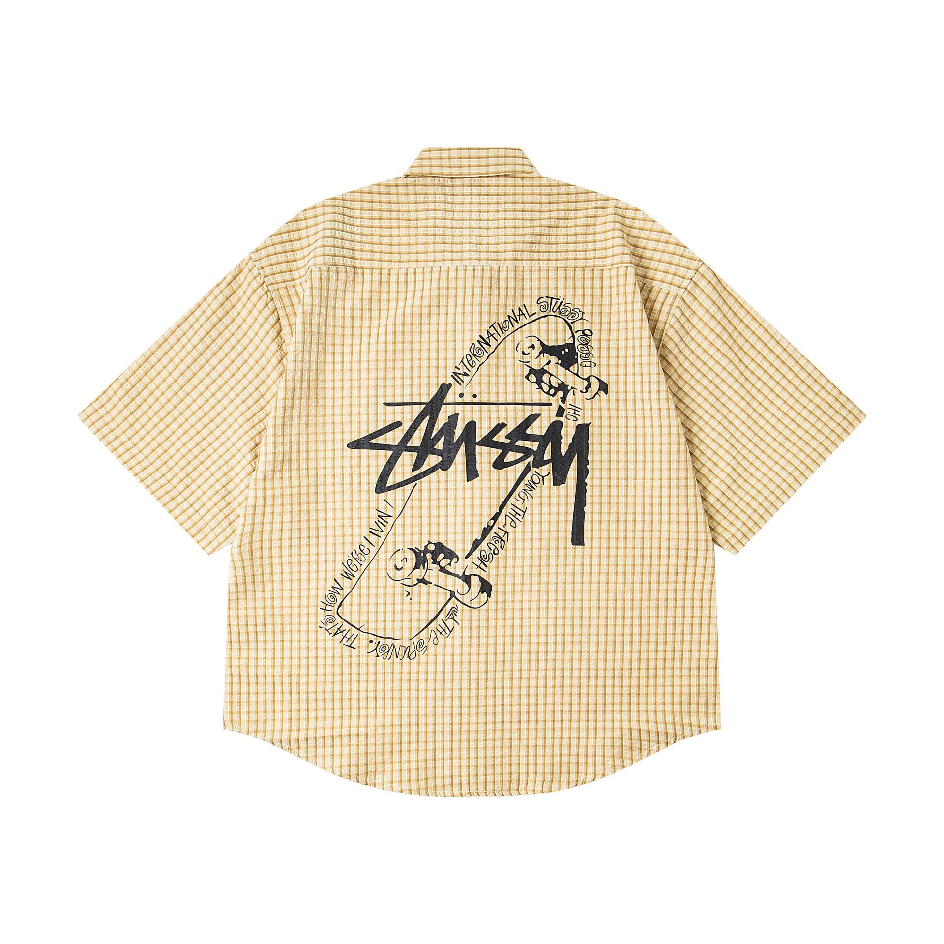 Printed Collared Striped Short-Sleeved Shirt photo 5