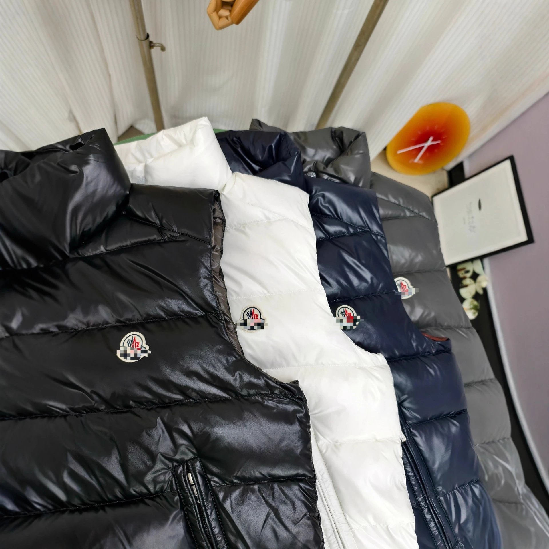 Moncler Maya White Quilted Puffer Vest