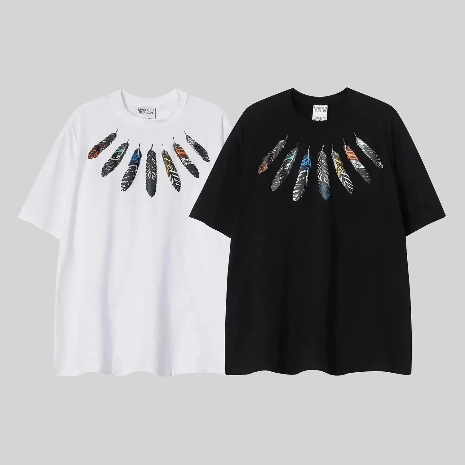 Marcelo Burlon Short-sleeved T-shirt Couple Outfit
