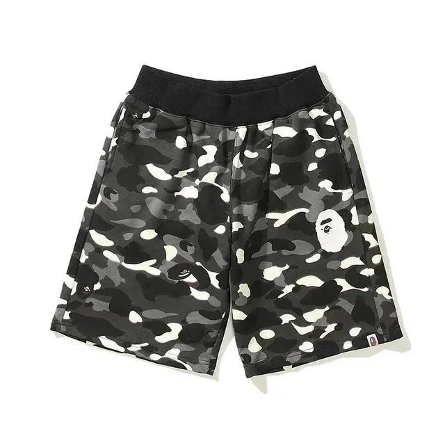 A Bathing Ape Shark Camo Shorts Multicolor Streetwear
