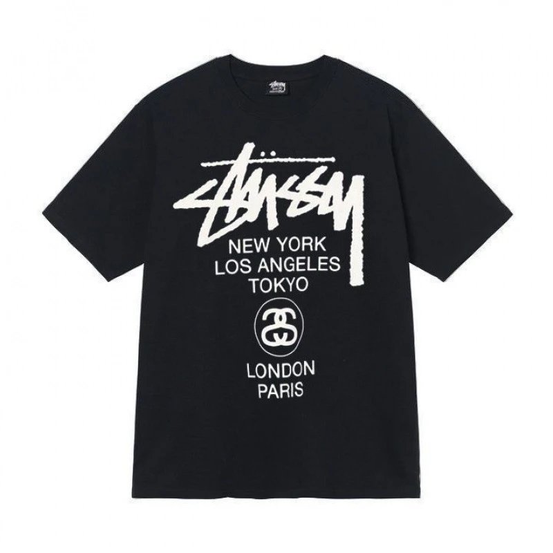 Stussy Printed Short Sleeve T-Shirts For Men Women