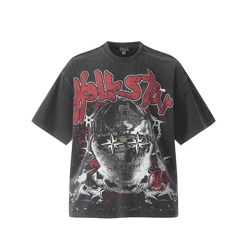 Folkstar Graphic Black Oversized T-Shirt