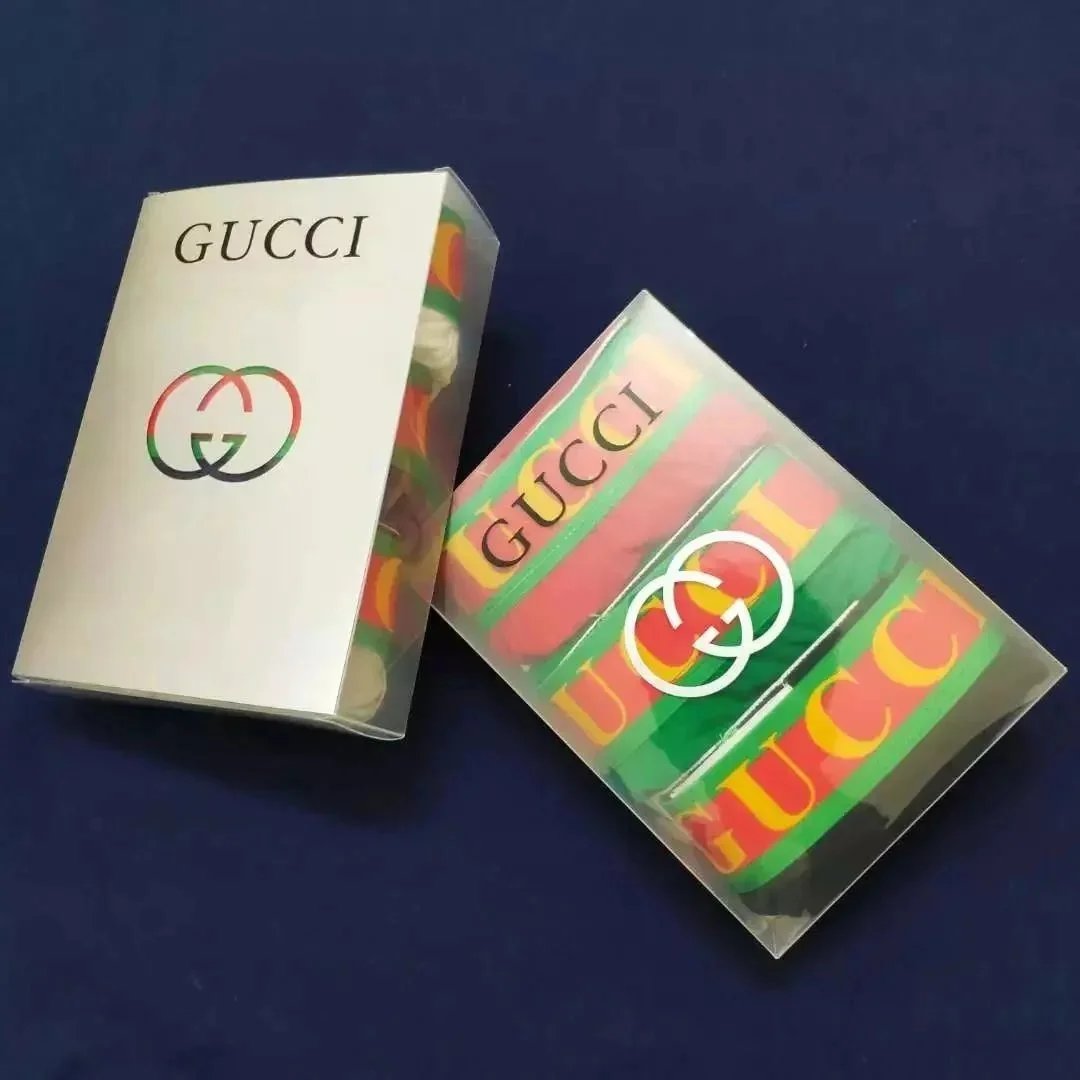 Gucci Boxer Briefs Red Black White Gray Green Striped Waistband