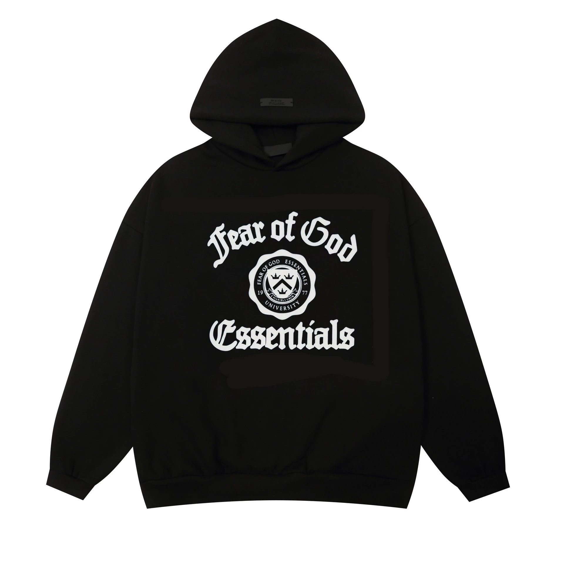 Fear Of God Essentials Gray Black White Beige Casual Hoodie And T-Shirt