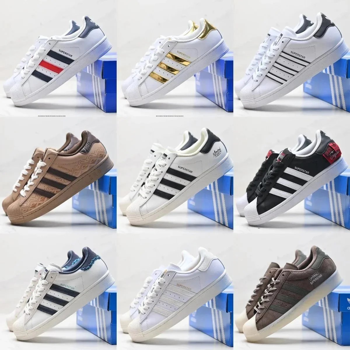 Adidas Superstar White Black Classic Sneakers