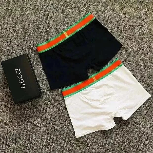 Gucci Bee Embroidered Red Green Trim White Gray Navy Green Boxer Briefs