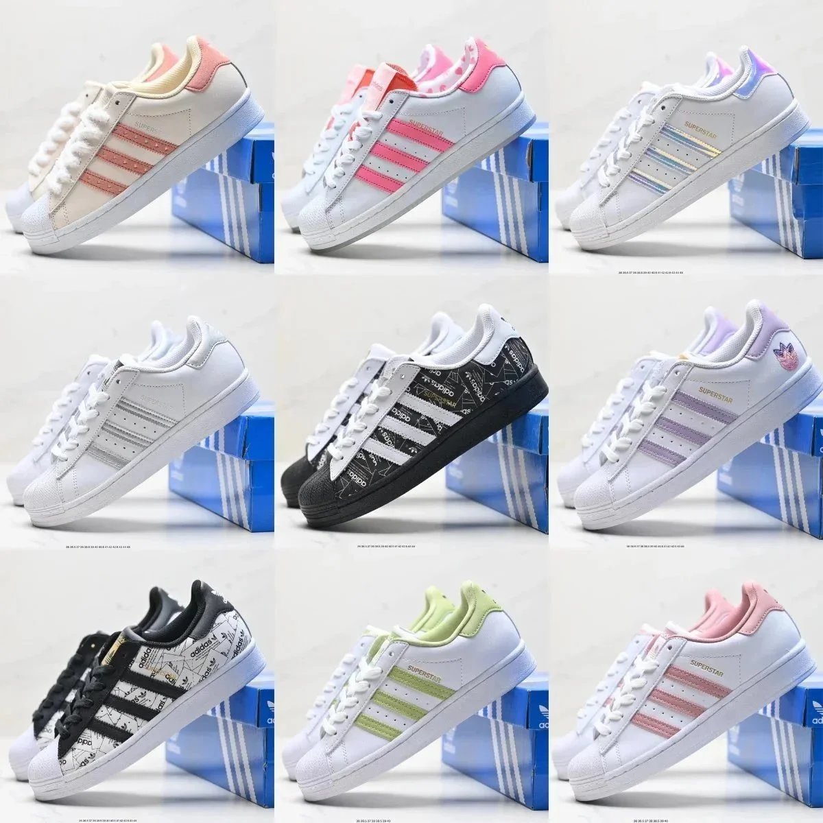 Adidas Superstar White Black Classic Sneakers