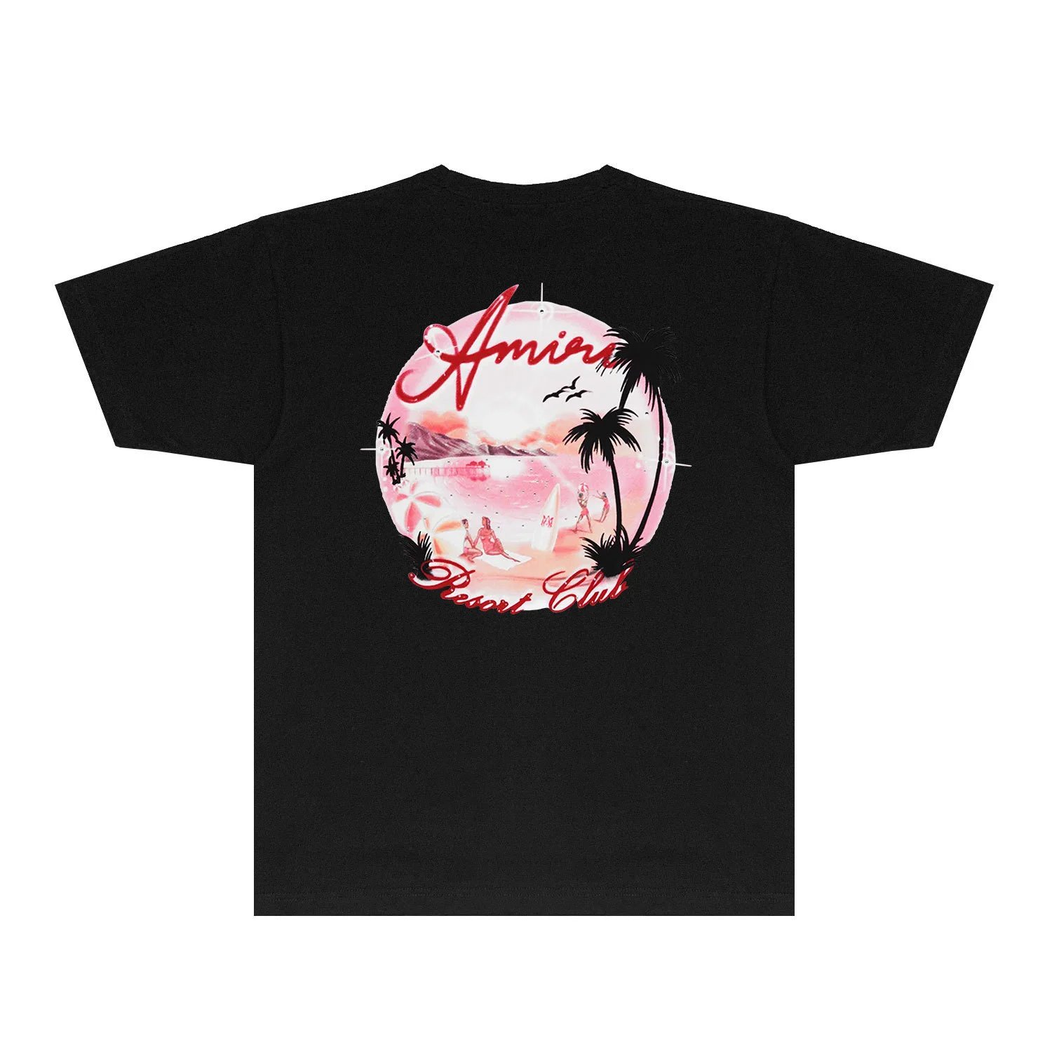 Amiri Resort Club Black Graphic Tee