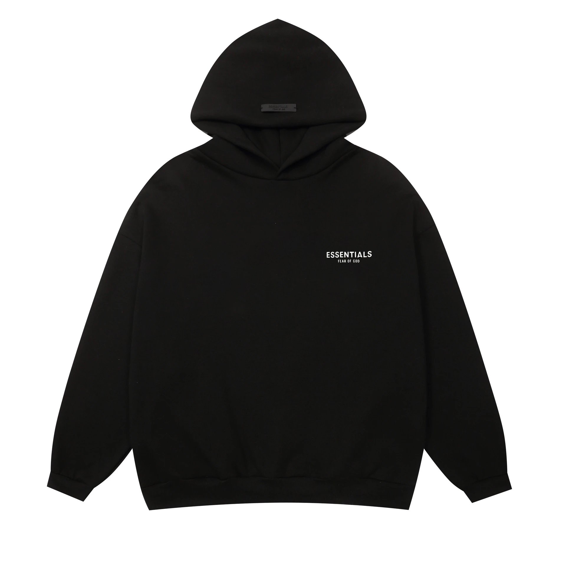 Fear Of God Essentials Gray Black White Beige Casual Hoodie And T-Shirt