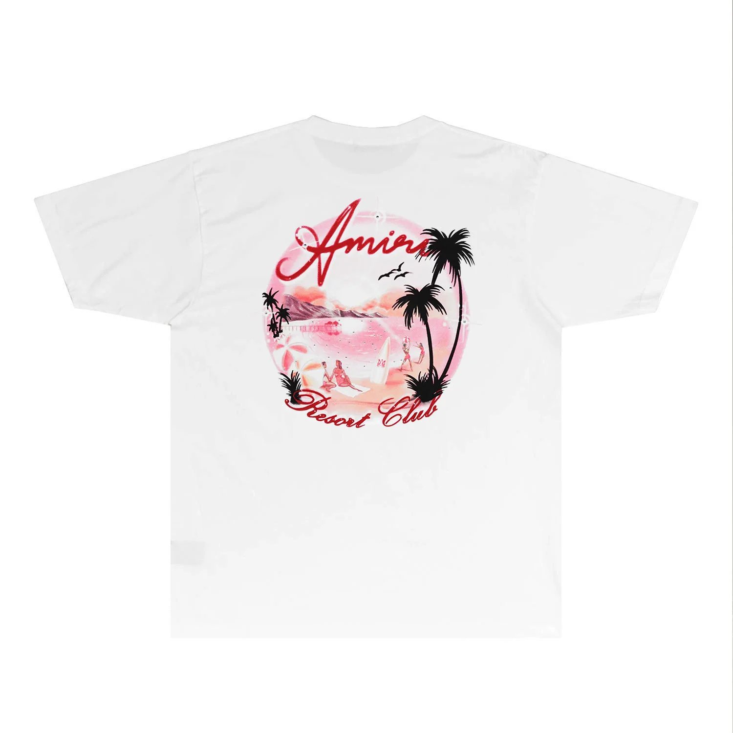 Amiri Resort Club Black Graphic Tee