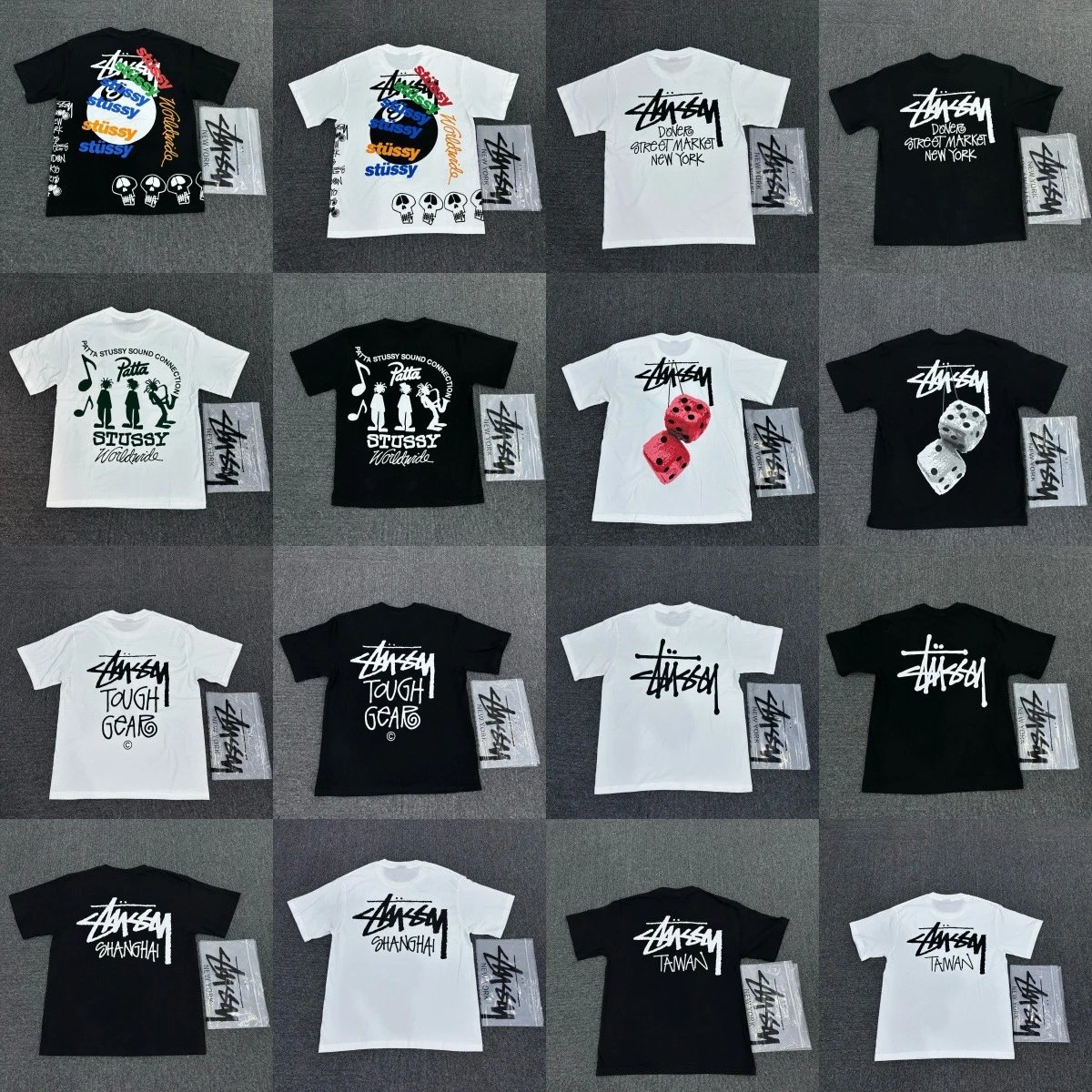 Stussy Men Women Short Sleeve T-Shirts