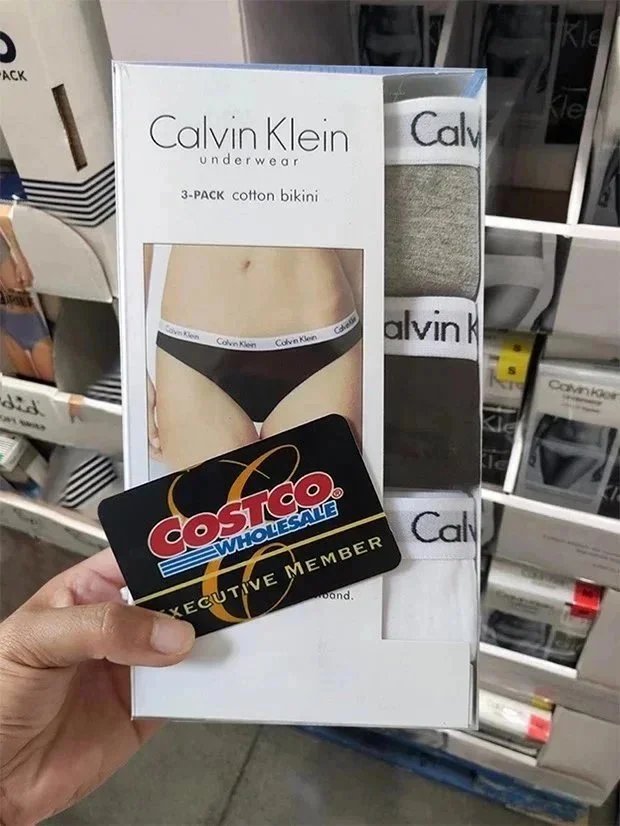 Calvin Klein Cotton Bikini Underwear Black White Gray Classic