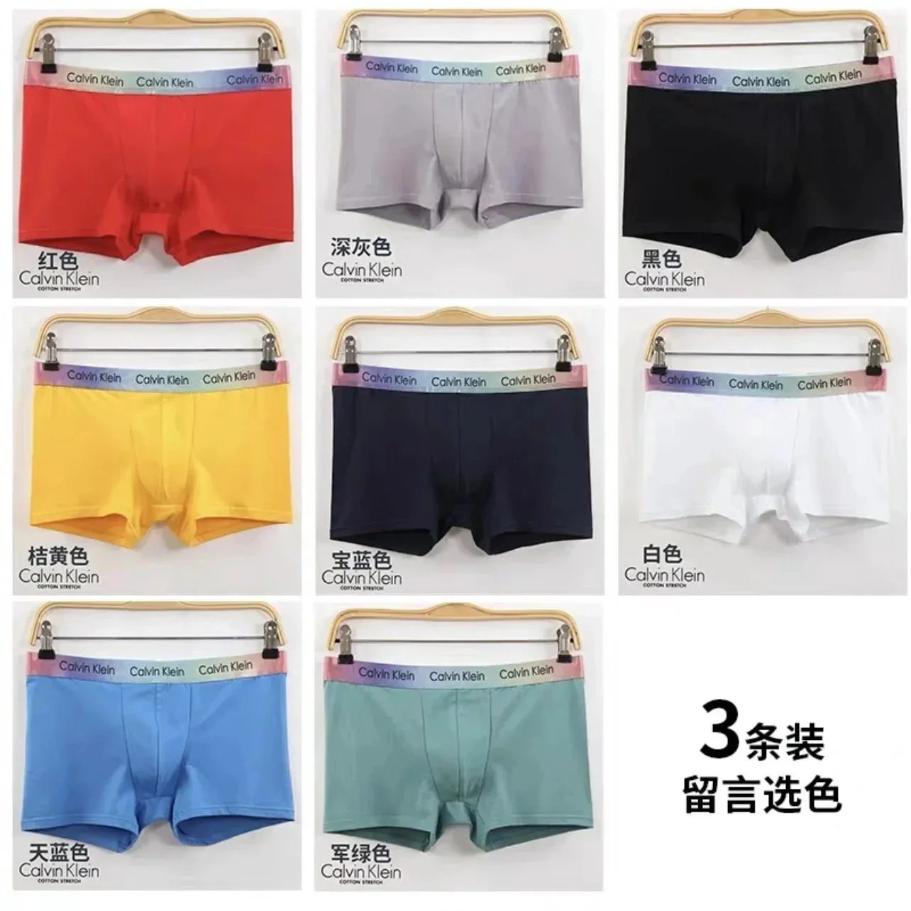 Calvin Klein Cotton Stretch Black Boxer Briefs