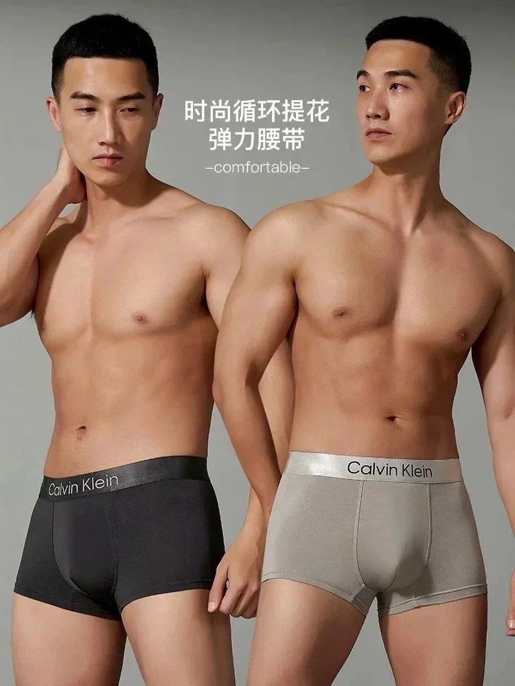 Calvin Klein Black White Gray Classic Cotton Boxer Briefs