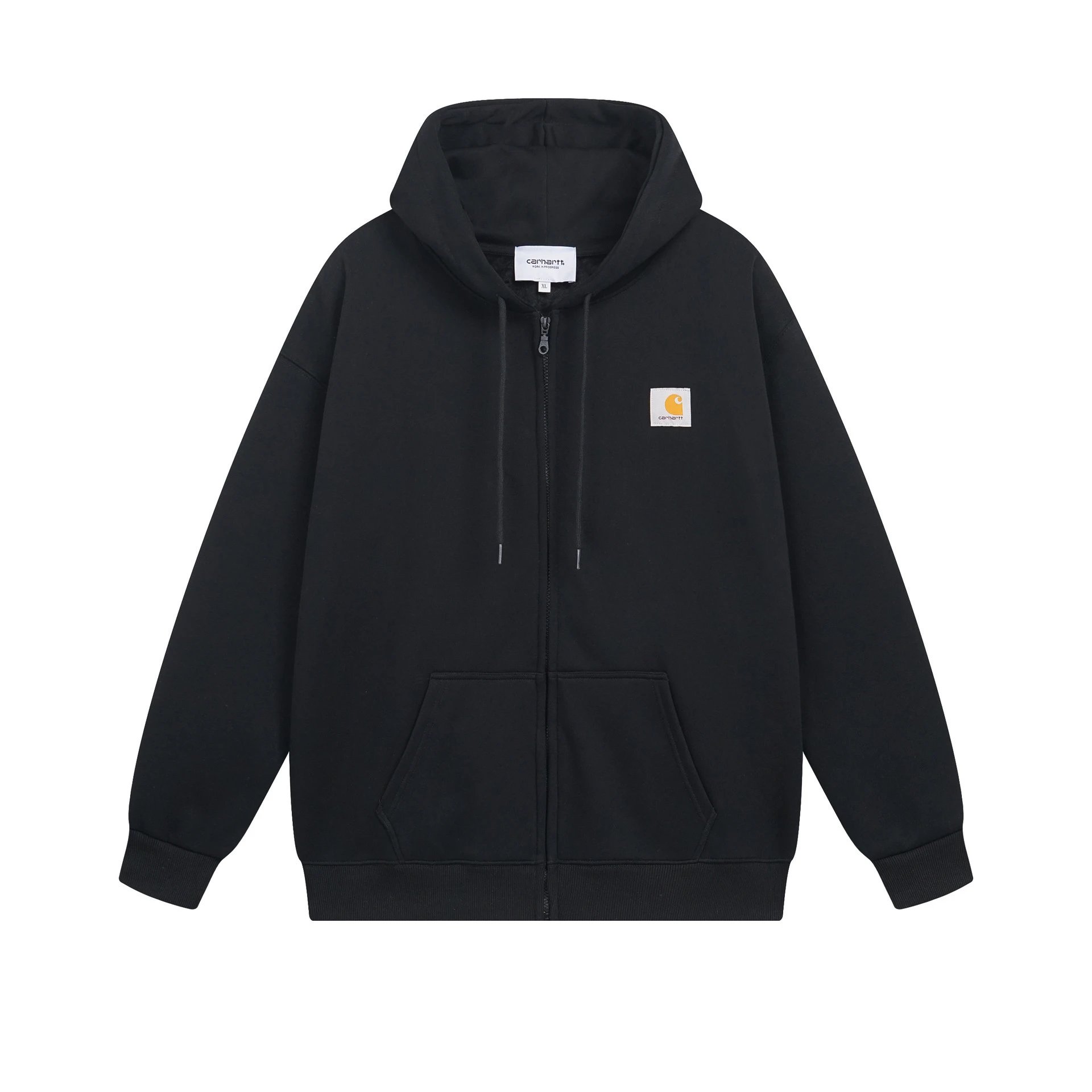 Carhartt WIP Active Full Zip Hoodie Gray Navy Black Classic