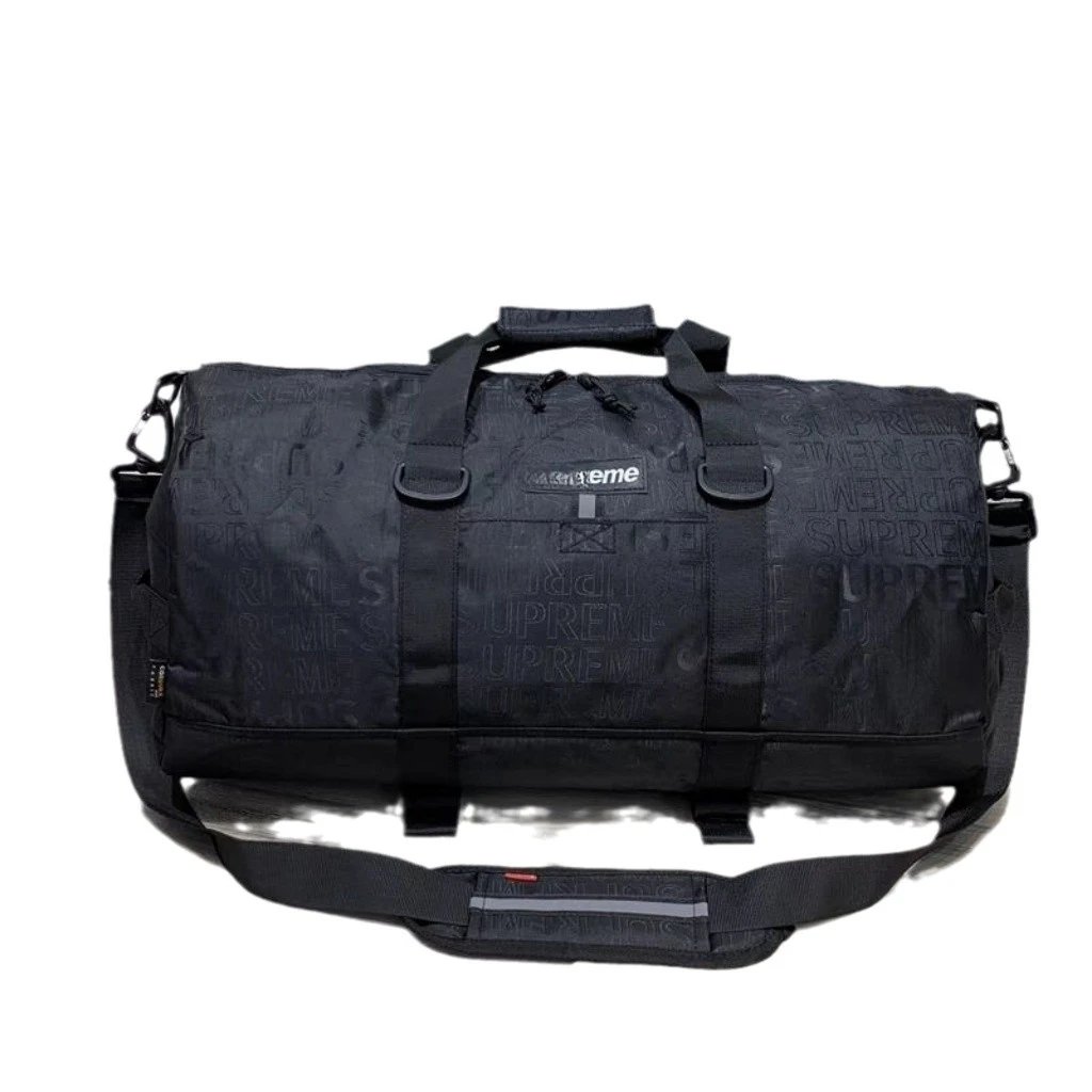 Supreme Duffle Bag Black Monogram Gym Bag
