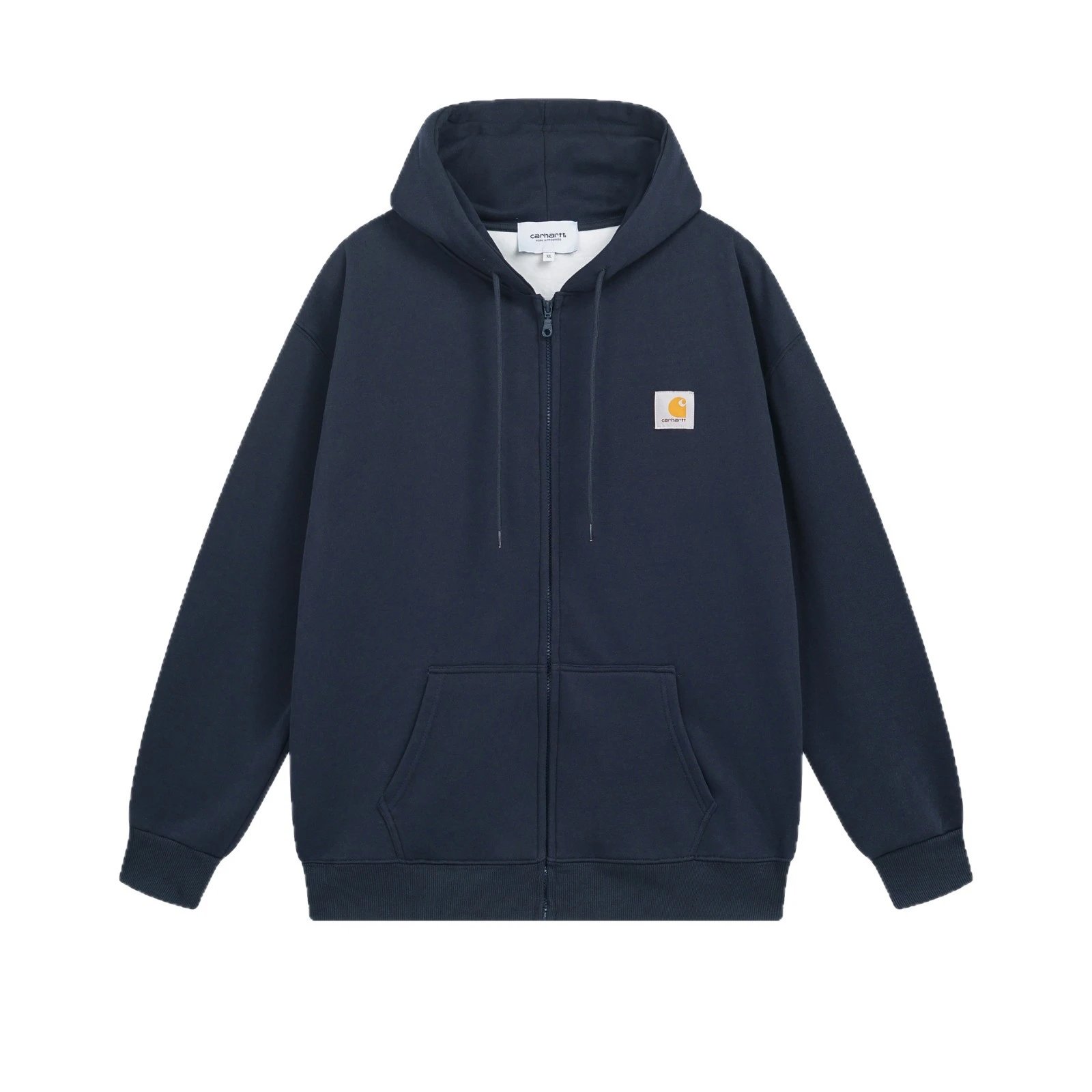Carhartt WIP Active Full Zip Hoodie Gray Navy Black Classic