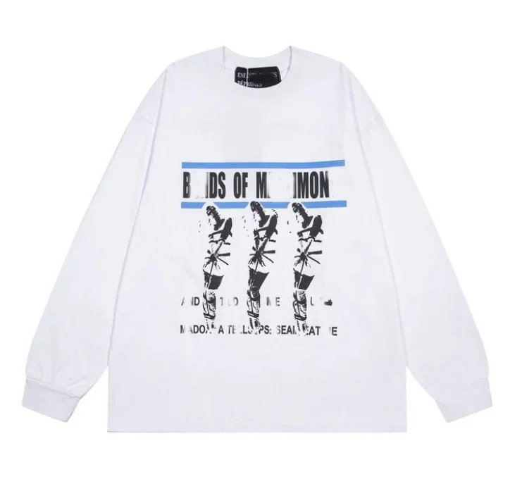 ER022 white long sleeve T
