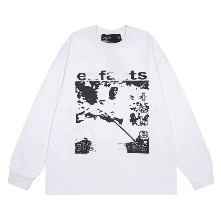 ER025 white long sleeve T