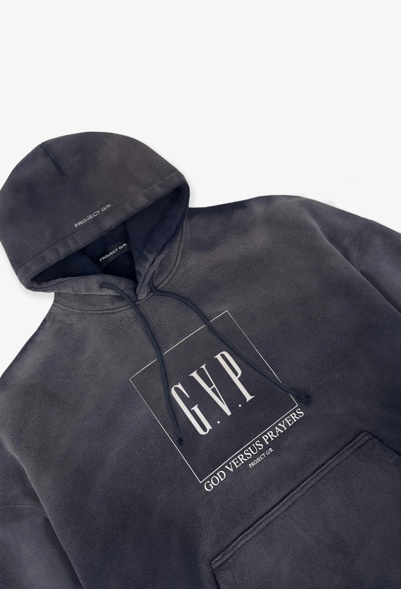GAP x God Versus Prayers Oversized Hoodie Gray - 7