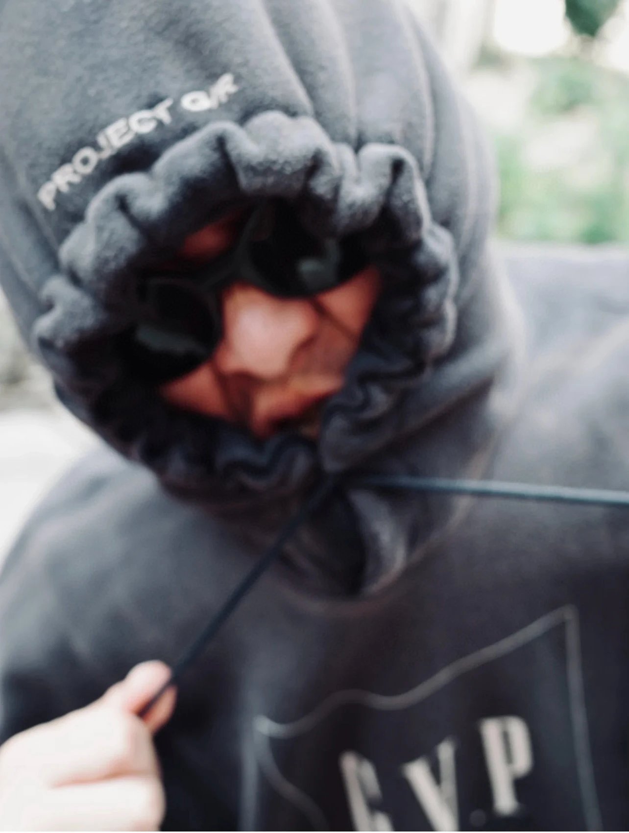 GAP x God Versus Prayers Oversized Hoodie Gray - 15