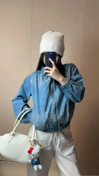 Polo Ralph Lauren Denim Jacket Light Wash Blue - 10