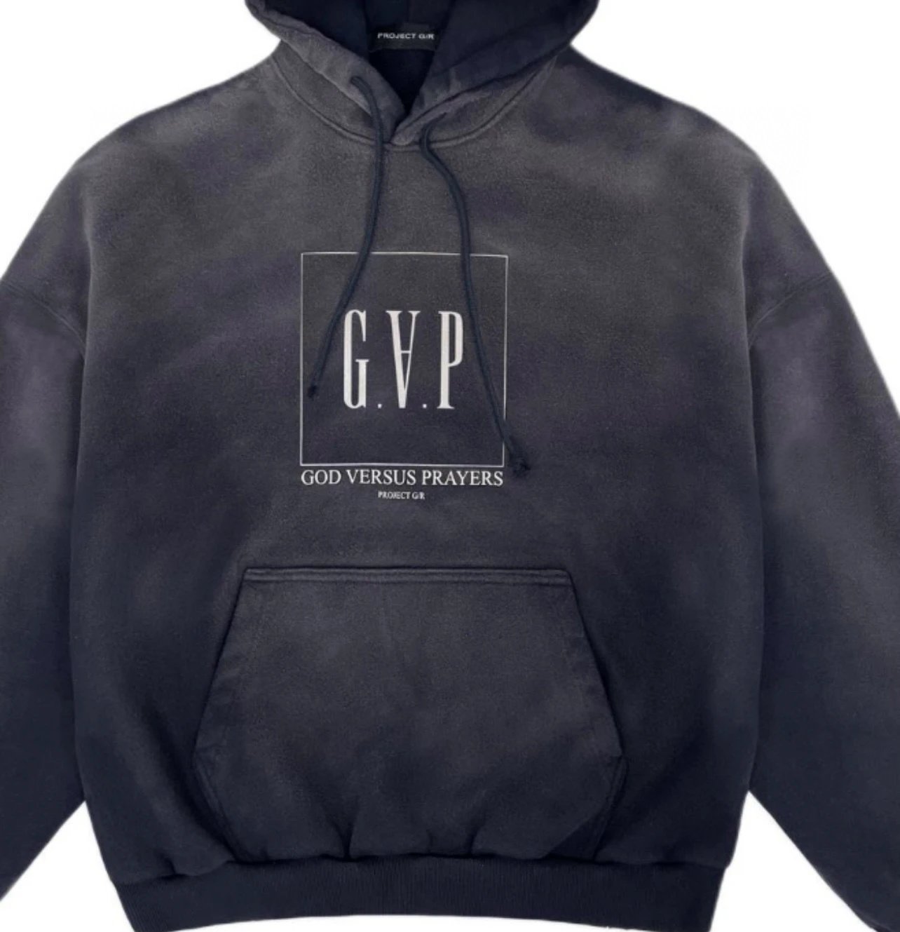 GAP x God Versus Prayers Oversized Hoodie Gray - 9