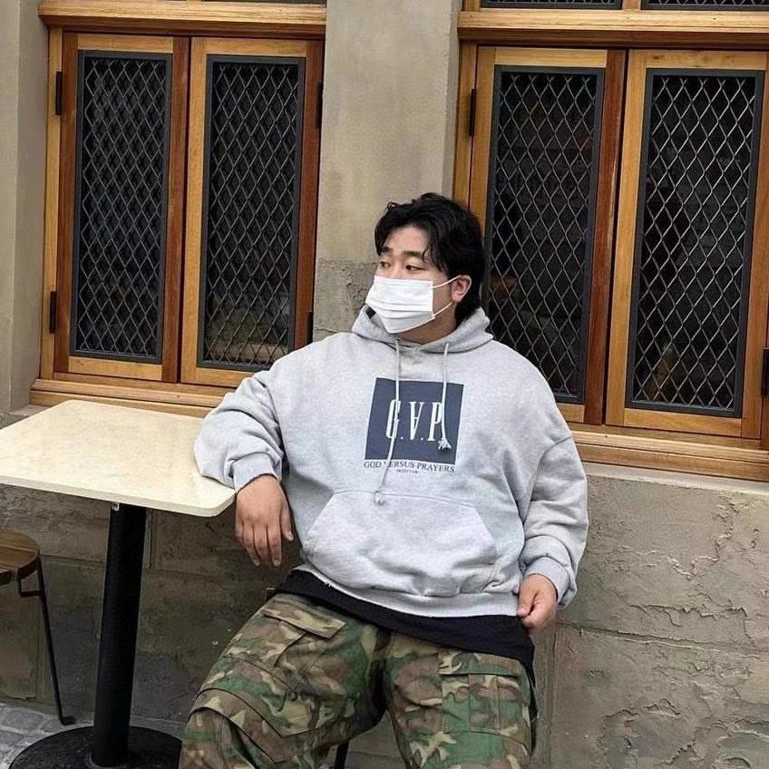 GAP x God Versus Prayers Oversized Hoodie Gray - 25