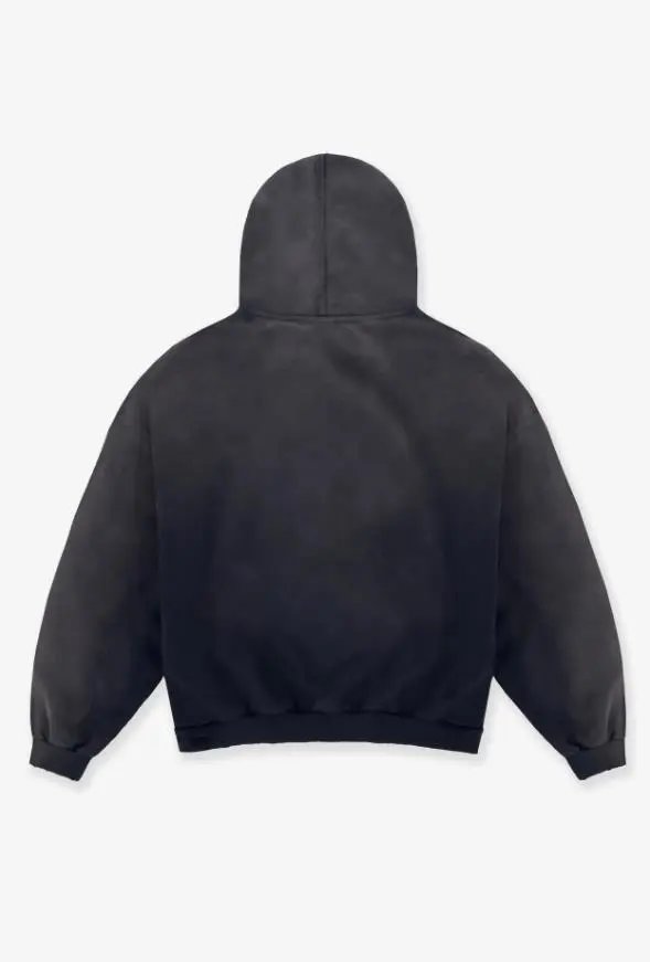 GAP x God Versus Prayers Distressed Black Hoodie - 5