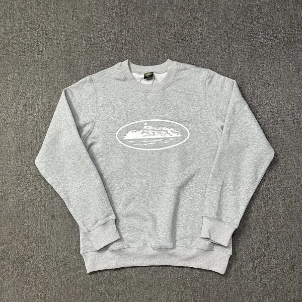 Design Ship Print Gray Sweatpants - 41